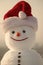 Cheerful snowman. Christmas or xmas decoration.