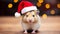Cheerful Whiskers: Hamster Radiates Holiday Joy in Festive Headwear