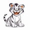 Cheerful White Tiger Baby Cartoon: Grotesque Caricature In Indian Pop Culture