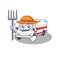 Cheerfully Farmer ambulance cartoon picture with hat and tools