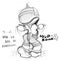 Cheerleader dancing cartoon acting Thai Giant character design d