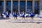 Cheerleaders at a holiday in Giurgiu city 