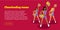 Cheerleading Teams Web Banner. Girls with Pompoms