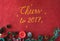 Cheers Seasons Greeting New Year 2017 Concept