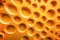 Cheese background. Yellow cheese bubbles. Cheesy background. Generative ai