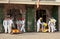 Cheese bearers in Weighing House, Alkmaar, Holland