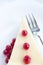 Cheese cake with red currant