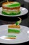 Cheese Cake Tri-coloured Independence Day or Republic Day Special. Indian National Flag colours like saffron, wh15th August India