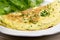 Cheese and chives omelet