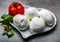 Cheese collection, Italian soft white cheese mozzarella in balls