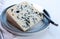 Cheese collection, semi-hard French blue cheese roquefort from Roquefort-sur-Soulzon, France