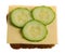Cheese and cucumber sandwich