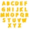 Cheese decorative letters