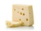 Cheese Elegance Isolated Dairy Delight on a White Canvas