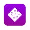 Cheese fresh block icon digital purple