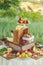 Cheese and fruits on a beautifully vintage decorated table