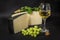 Cheese with Grape, White Wine, Peanuts and Mint