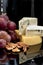 Cheese, grapes and nuts