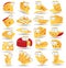 Cheese icon character collection