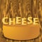 Cheese letters and cheese