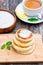 Cheese pancake with soured cream