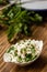 Cheese With Parsley for Homemade Delicious Turkish Style Cheese Pie