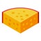 Cheese protein icon, isometric style