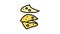 cheese slice food cut color icon animation