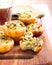 Cheese and spinach mini pies