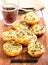 Cheese and spinach mini pies