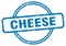 cheese stamp. cheese round grunge sign.