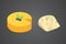 Cheese types . Modern flat style realistic vector illustration icons. Isolated parmesan or cheddar fresh.