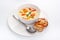 Cheese and vegetable cream soup