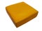 cheese in a yellow film with clipping path