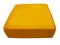 Cheese in a yellow film with clipping path