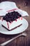 Cheesecake with blackberry