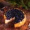 Cheesecake blueberries