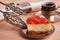 Cheesecake with brazilian goiabada jam of guava