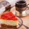 Cheesecake with brazilian goiabada jam of guava