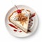 Cheesecake On A White Plate: A Carl Barks-inspired Image Of American Consumer Culture