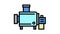 cheesemaking equipment for prepare cheese color icon animation