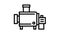 cheesemaking equipment for prepare cheese line icon animation