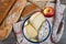 Cheeses, sausage and Tomme de Savoie, Savoy, french Alps France