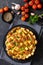 cheesy garlic bread, pull apart bread, top view