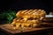 Cheesy Grilled Cheese Panini Pressed To Crispy Perfection. Generative AI