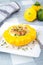 Cheesy stuffed pattypan squash