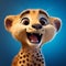 Cheetah Character: Realistic, Expressive, And Highly Detailed