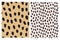 Cheetah Skin Seamless Pattern Round Cheetah Spots Print