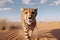 Cheetah Walking in South Africa (Generative AI)