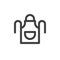 Chef apron line icon